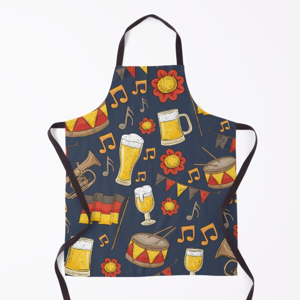 Item preview, Music and Beer Oktoberfest Pattern (Navy) designed and sold by Geo De la Cruz.