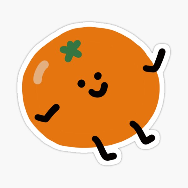Item preview, Cute Little Friendly Orange designed and sold by loopydoodles-.