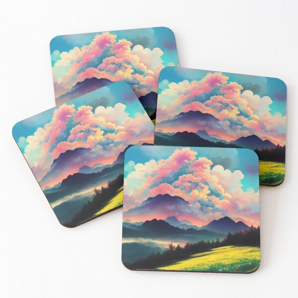Item preview, Colorful mountainrange Dreamscape designed and sold by PeanutArtCorner.