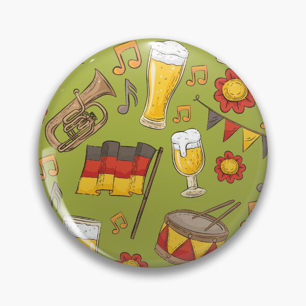 Item preview, Music and Beer Oktoberfest Pattern (Olive) designed and sold by Geo De la Cruz.
