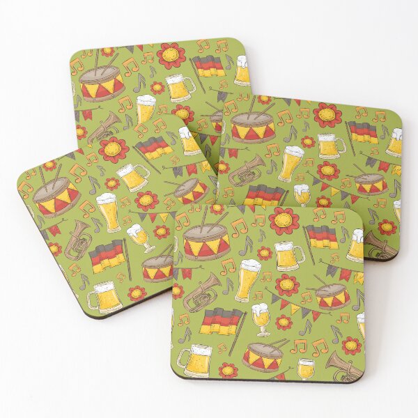 Item preview, Music and Beer Oktoberfest Pattern (Olive) designed and sold by Geo De la Cruz.