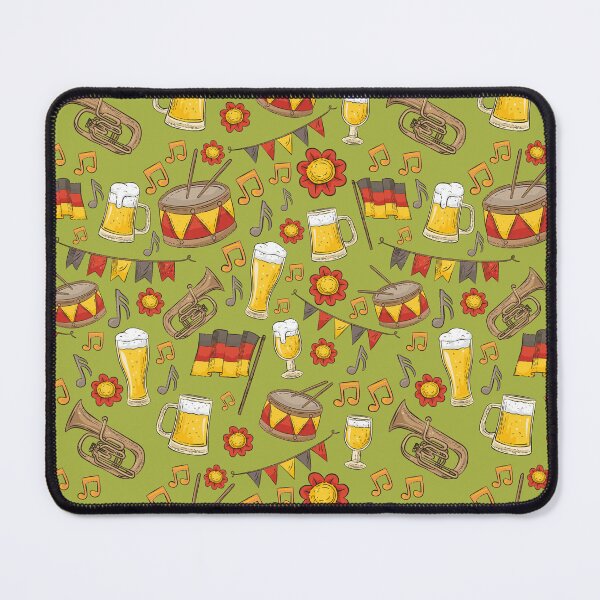 Item preview, Music and Beer Oktoberfest Pattern (Olive) designed and sold by Geo De la Cruz.