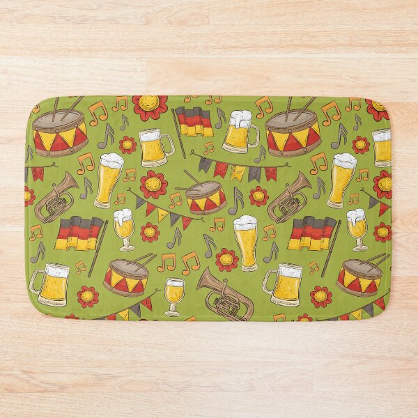 Item preview, Music and Beer Oktoberfest Pattern (Olive) designed and sold by Geo De la Cruz.