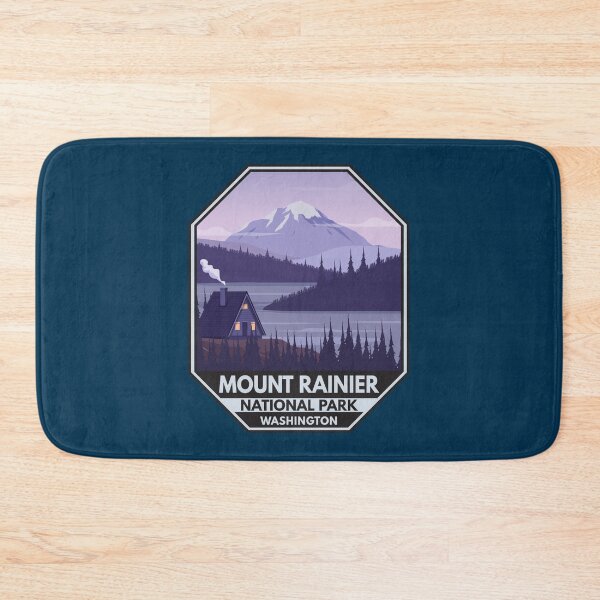 Item preview, Mount Rainier National Park Washington Cabin Emblem designed and sold by KrisSidDesigns.