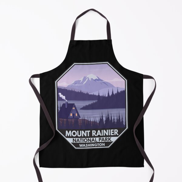 Item preview, Mount Rainier National Park Washington Cabin Emblem designed and sold by KrisSidDesigns.