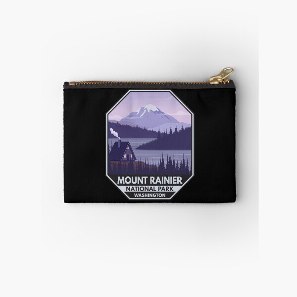 Item preview, Mount Rainier National Park Washington Cabin Emblem designed and sold by KrisSidDesigns.
