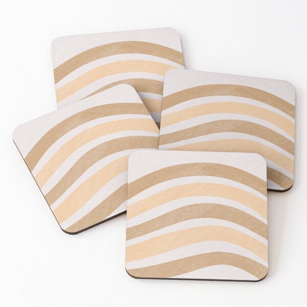 Item preview, Textured Wavy Lines Curvy Stripes Pattern Boho Style Cute Aesthetic Honey Yellow designed and sold by scorpiolane.