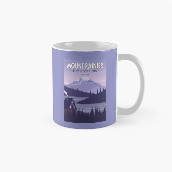 Item preview, Mount Rainier National Park Washington Cabin Vintage designed and sold by KrisSidDesigns.