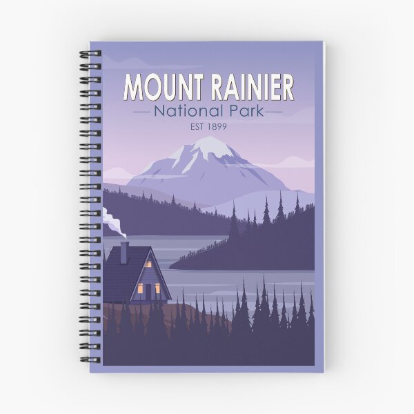 Item preview, Mount Rainier National Park Washington Cabin Vintage designed and sold by KrisSidDesigns.