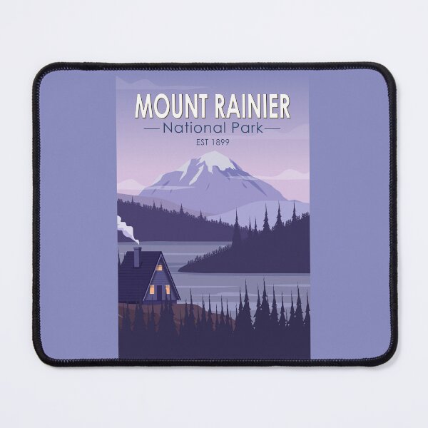 Item preview, Mount Rainier National Park Washington Cabin Vintage designed and sold by KrisSidDesigns.