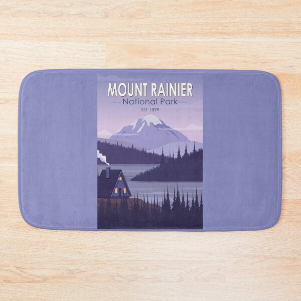 Item preview, Mount Rainier National Park Washington Cabin Vintage designed and sold by KrisSidDesigns.