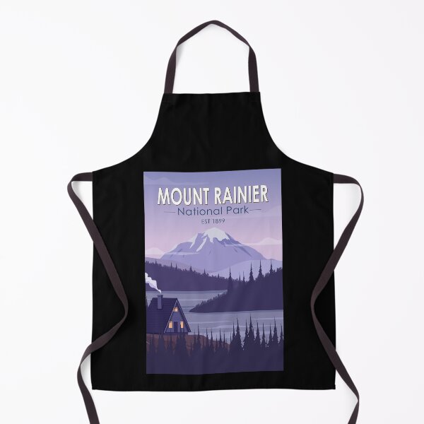 Item preview, Mount Rainier National Park Washington Cabin Vintage designed and sold by KrisSidDesigns.