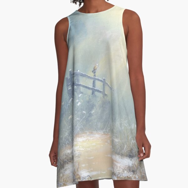 Winter Solitude A-Line Dress