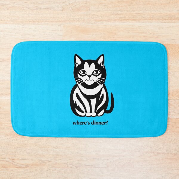 Item preview, Cat - where's dinner? designed and sold by ArtFactoryAI.