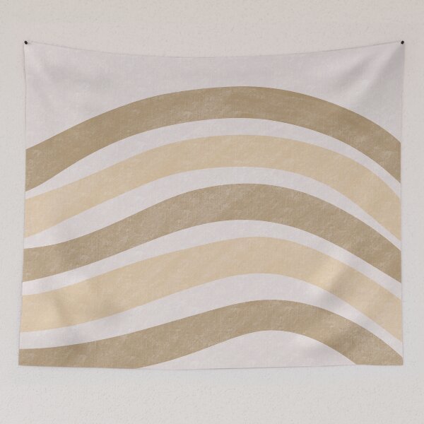 Item preview, Textured Wavy Lines Curvy Stripes Pattern Boho Style Cute Aesthetic Yellow designed and sold by scorpiolane.