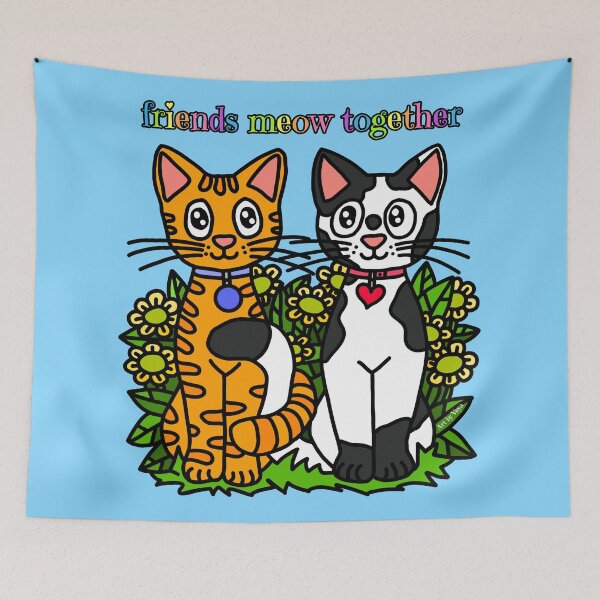 Item preview, Friends Meow Together  designed and sold by Art by Veya.