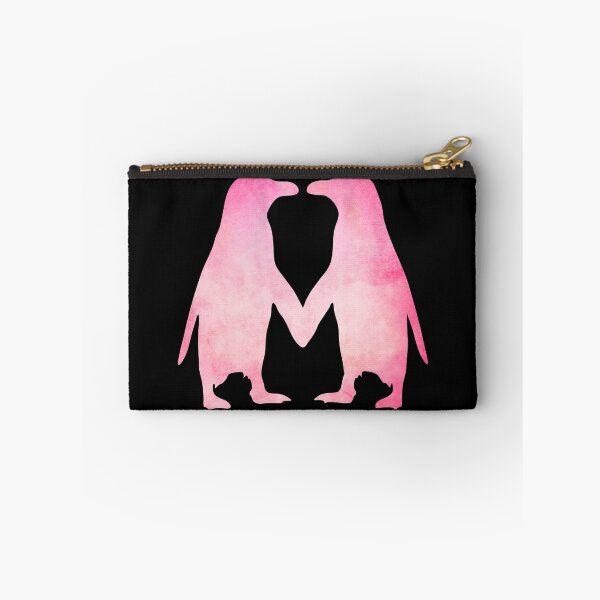 Item preview, Cute pink watercolor penguins holding hands designed and sold by rayemond.