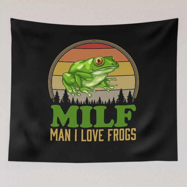 Item preview, Funny Retro MILF-Man I Love Frogs Funny Saying Frog-Amphibian Lovers designed and sold by BELASKRI STORE.