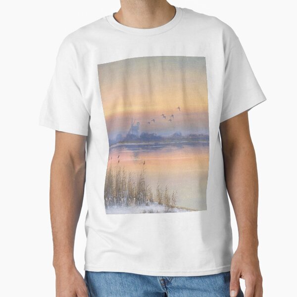 Winter Morning at Horsey Mere Classic T-Shirt