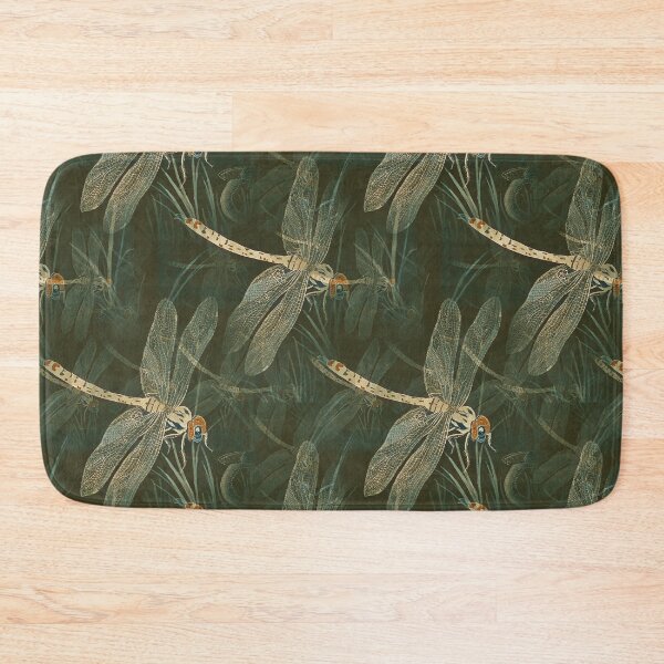 Item preview, Vintage Floral Pattern Green Dragonfly in Forest Victorian Artwork designed and sold by YounitedArt.