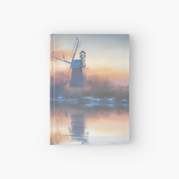 Winter Evening at Turf Fen Hardcover Journal
