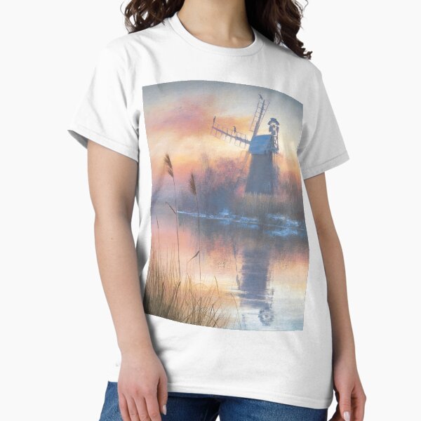 Winter Evening at Turf Fen Classic T-Shirt