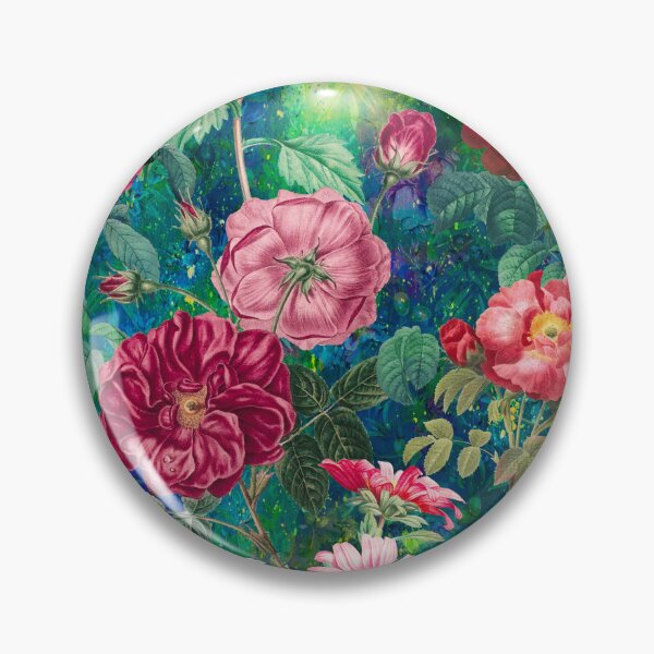 Artikelvorschau, Stilvolle Vintage Blumenmuster Himmel, Pflanzen Muster, botanische Illustration, Vintage grün blau floral entworfen und verkauft von ZeinabTaha.