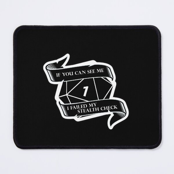 Item preview, DnD Stealth Check fail d20 die dice designed and sold by TankandDPS.