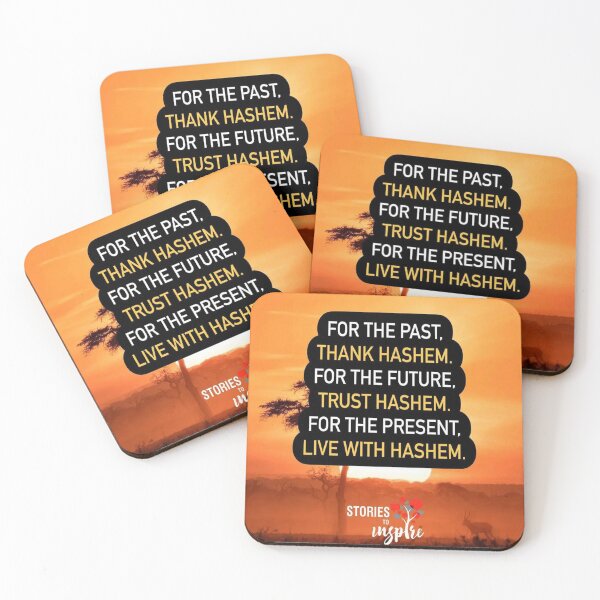 Item preview, For the past thank Hashem, for the future trust Hashem, for the present live with Hashem designed and sold by Stories To Inspire - Motivational Jewish Quotes.