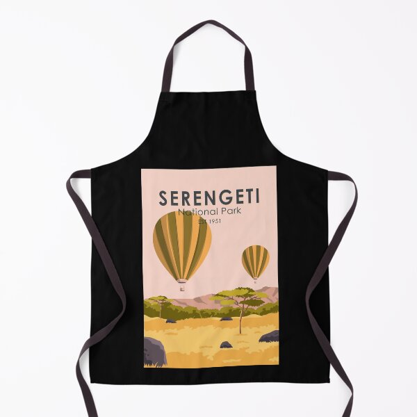 Item preview, Serengeti National Park Tanzania Hot Air Balloon Safari Vintage designed and sold by KrisSidDesigns.