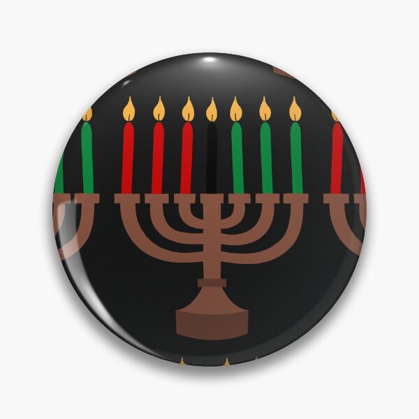 Item preview, Happy Kwanzaa print with kinaras designed and sold by pidzam4e.