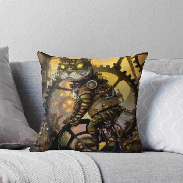 Item preview, Percy the Cat, powering the machine (Fantasy) designed and sold by thecatandkettle.