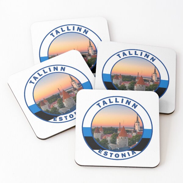 Item preview, Tallinn Estonia Retro Badge designed and sold by KrisSidDesigns.