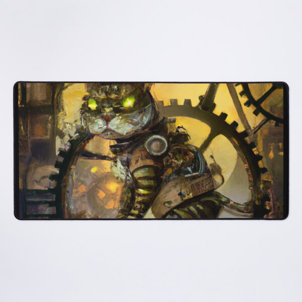Item preview, Percy the Cat, powering the machine (Fantasy) designed and sold by thecatandkettle.