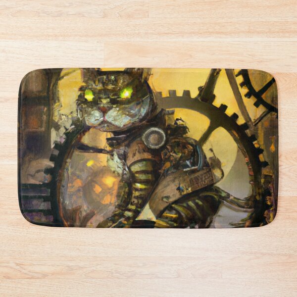 Item preview, Percy the Cat, powering the machine (Fantasy) designed and sold by thecatandkettle.