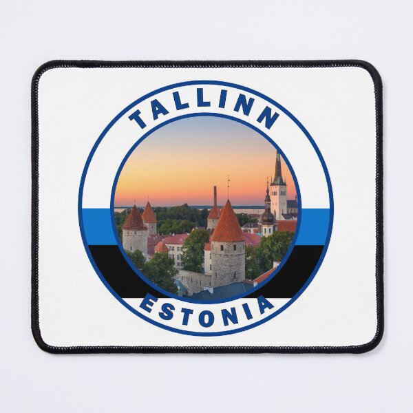 Item preview, Tallinn Estonia Retro Badge designed and sold by KrisSidDesigns.