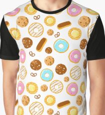 Donuts & Cookies Grafik T-Shirt