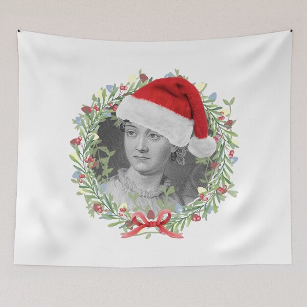 Item preview, Jane Austen Christmas Wreath designed and sold by CastlesClassics.