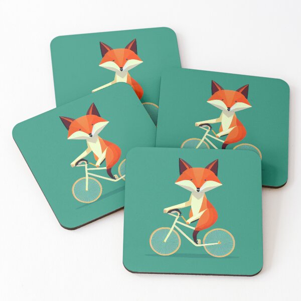 Item preview, Fox Riding a Bike designed and sold by ThePurpleMelon.
