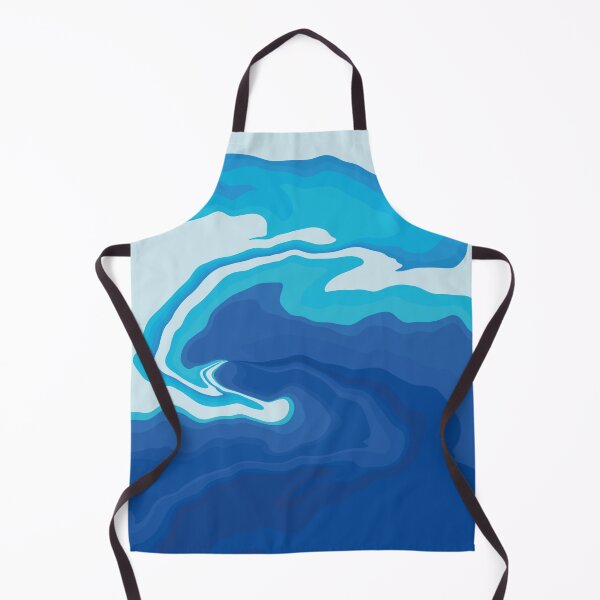 Artikelvorschau, Abstract Merging Ocean, Stormy Wavy Sea Foam, Maelstrom, Minimalist Swirling Sea, Foamy Blue Ocean entworfen und verkauft von GikaDesigns.