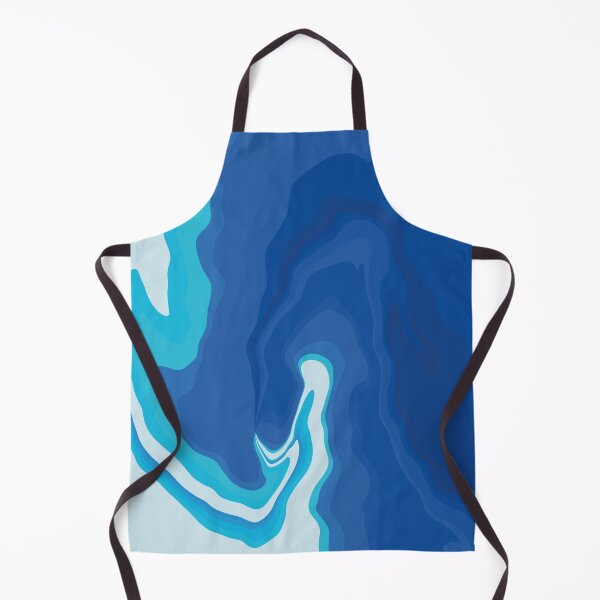 Artikelvorschau, Abstrakter, ineinander übergehender Ozean, stürmischer, welliger Meeresschaum, Mahlstrom, minimalistisches, wirbelndes Meer, schäumender blauer Ozean entworfen und verkauft von GikaDesigns.