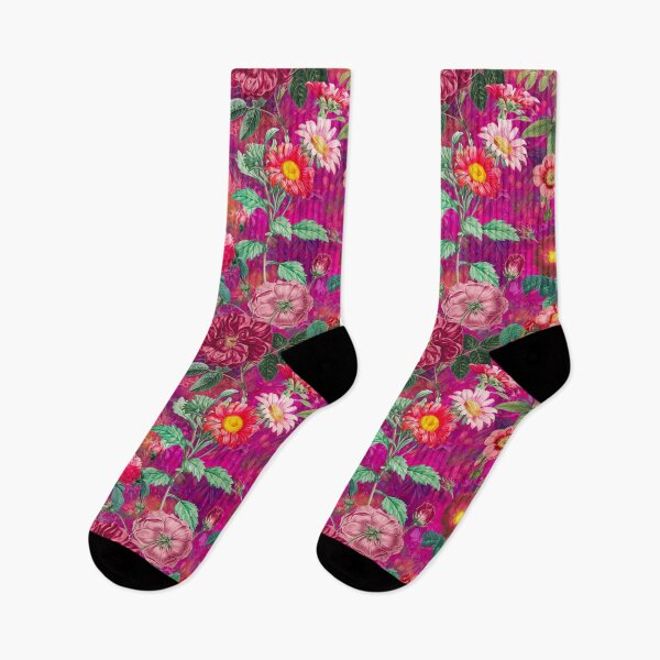 Item preview, Stylish Vintage floral pattern heaven, plants pattern, botanical illustration, vintage magenta pink floral designed and sold by ZeinabTaha.