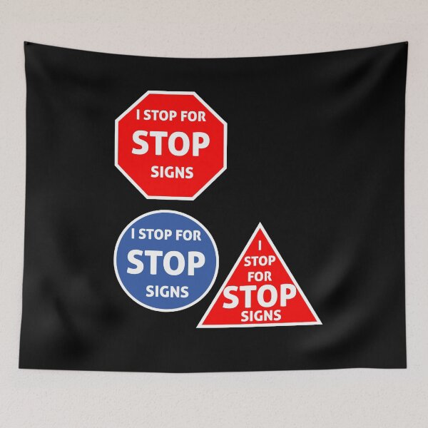Item preview, i stop for stop signs designed and sold by stickymen.