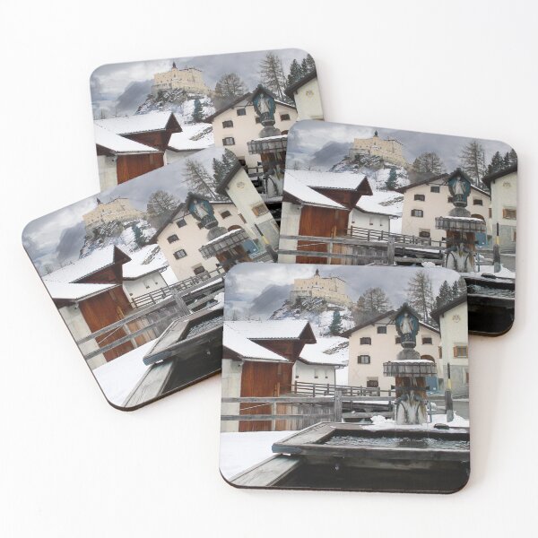 Item preview, Switzerland Engadine Tarsp Castle and Square designed and sold by nbrandsberg.