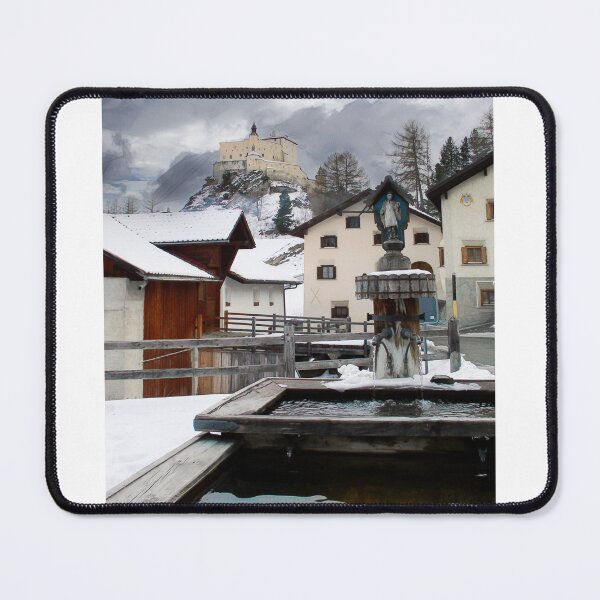 Item preview, Switzerland Engadine Tarsp Castle and Square designed and sold by nbrandsberg.