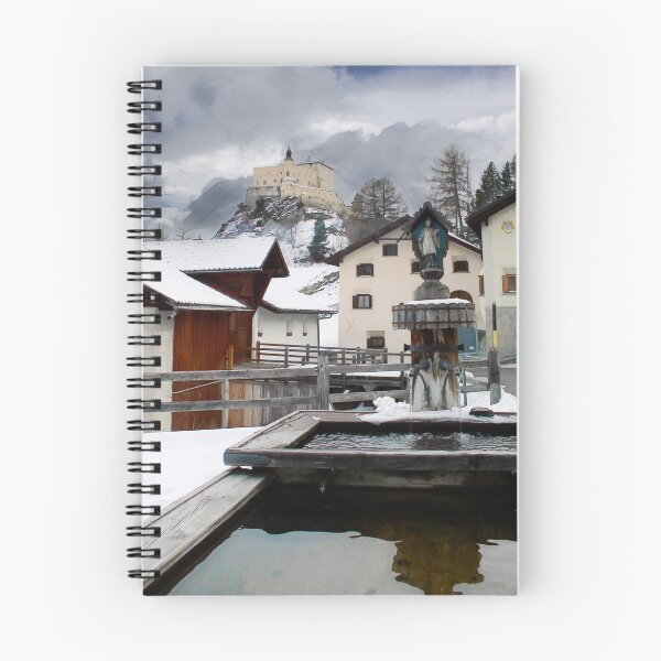 Item preview, Switzerland Engadine Tarsp Castle and Square designed and sold by nbrandsberg.