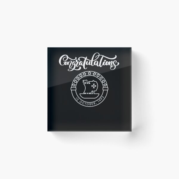 Item preview, Congratulation Columbus Day designed and sold by Wehavefun.
