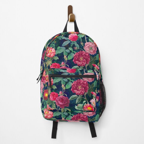 Artikelvorschau, Stilvolle Vintage Blumenmuster Himmel, Pflanzen Muster, botanische Illustration, Vintage dunkelblau floral entworfen und verkauft von ZeinabTaha.