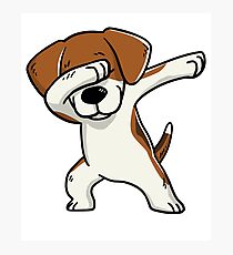 Tappender Beagle lustig Fotodruck
