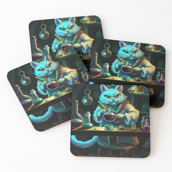 Item preview, Yuma the Cat, hard at work (Fantasy) designed and sold by thecatandkettle.